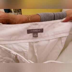 Ann Taylor White Trousers